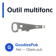 Outil multifonctionnel personnalisable avec logo | Ash - Miniature 9