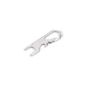 Variante Argent - Outil multifonction personnalisable compact en inox avec logo - Argent ou noir