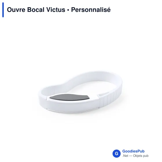 Ouvre-bocal personnalisable avec logo - modèle Victus - Image 1