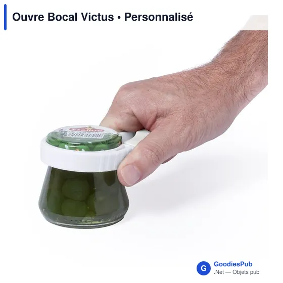 Ouvre-bocal personnalisable avec logo - modèle Victus - Image 5