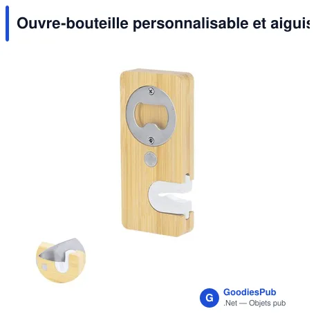 Ouvre-bouteille personnalisable et aiguiseur Stowel avec logo