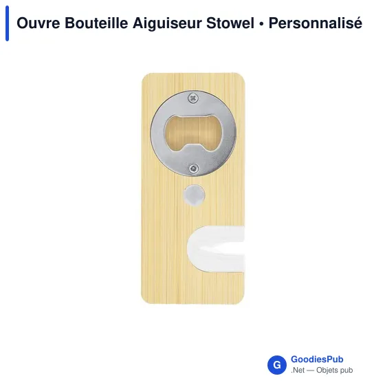 Ouvre-bouteille personnalisable et aiguiseur Stowel avec logo - Image 2