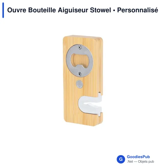Ouvre-bouteille personnalisable et aiguiseur Stowel avec logo - Image 3