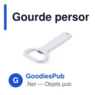 Gourde personnalisable avec logo pour entreprises - Ouvre-bouteille Anubix - Miniature 4