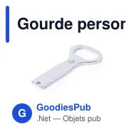 Gourde personnalisable avec logo pour entreprises - Ouvre-bouteille Anubix - Miniature 5