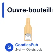 Ouvre-bouteille personnalisable en bambou avec logo - Ceryon - Miniature 2