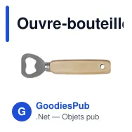 Ouvre-bouteille en bois personnalisable avec logo - Accessoire bar - Miniature 2