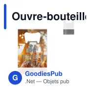 Ouvre-bouteille personnalisable format carte de crédit avec logo - Carte inox - Miniature 1