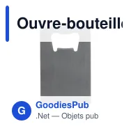 Ouvre-bouteille personnalisable format carte de crédit avec logo - Carte inox - Miniature 2