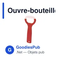 Ouvre-bouteille personnalisable Gadux avec logo - Aluminium - Miniature 11
