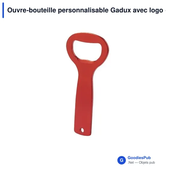 Ouvre-bouteille personnalisable Gadux avec logo - Aluminium - Image 11