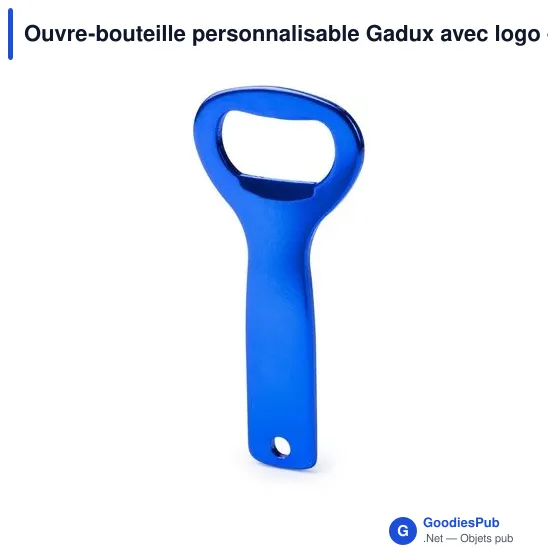 Ouvre-bouteille personnalisable Gadux avec logo - Aluminium - Image 12