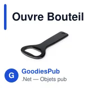 Ouvre-bouteille personnalisable Gadux avec logo - Aluminium - Miniature 4