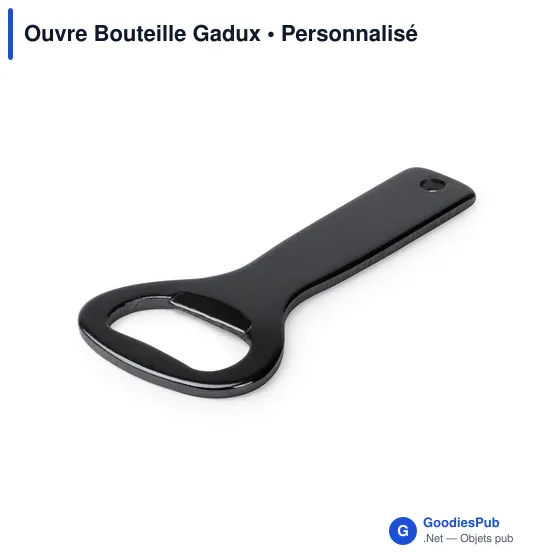 Ouvre-bouteille personnalisable Gadux avec logo - Aluminium - Image 4