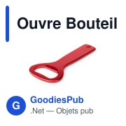 Ouvre-bouteille personnalisable Gadux avec logo - Aluminium - Miniature 7