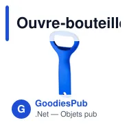 Ouvre-bouteille personnalisable Gadux avec logo - Aluminium - Miniature 9