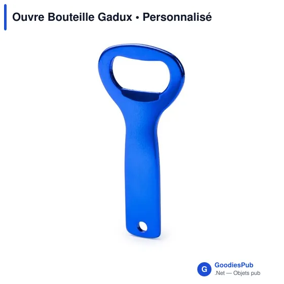 Ouvre-bouteille personnalisable Gadux avec logo - Aluminium - Image 9