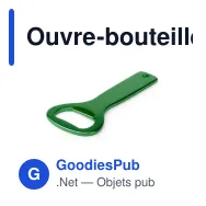 Ouvre-bouteille personnalisable Gadux avec logo - Aluminium - Miniature 10