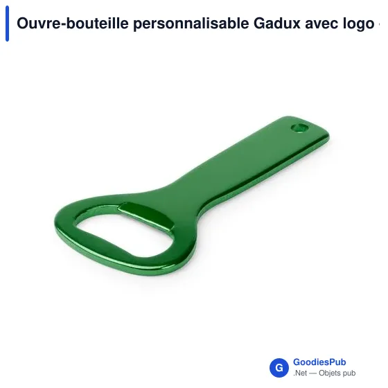 Ouvre-bouteille personnalisable Gadux avec logo - Aluminium - Image 10
