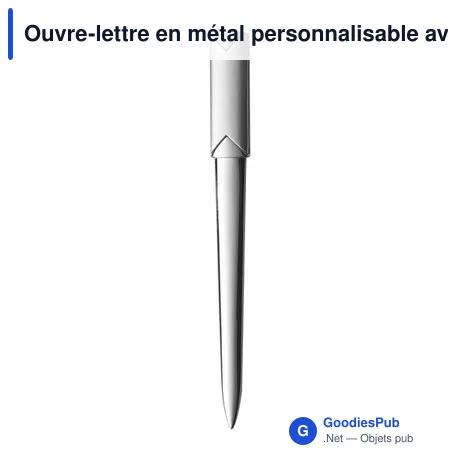 Ouvre-lettre en métal personnalisable avec logo - Alenna