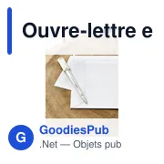 Ouvre-lettre en métal personnalisable avec logo - Alenna - Miniature 3