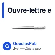 Ouvre-lettre en métal personnalisable avec logo - Alenna - Miniature 5