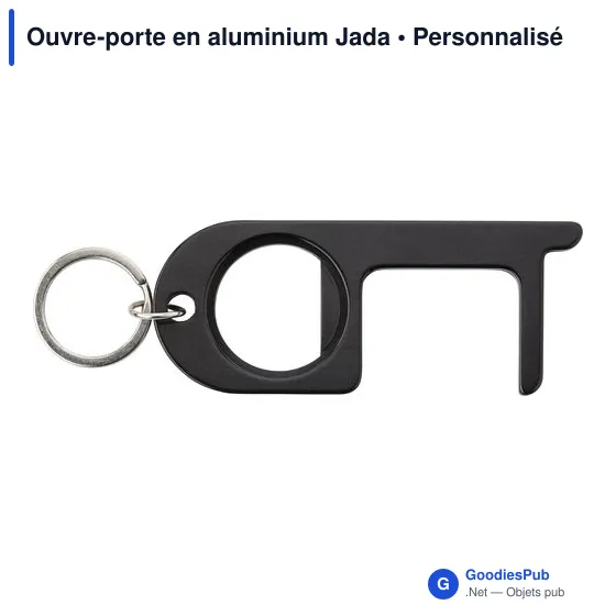 Ouvre-porte en aluminium personnalisable Jada avec logo - Image 7