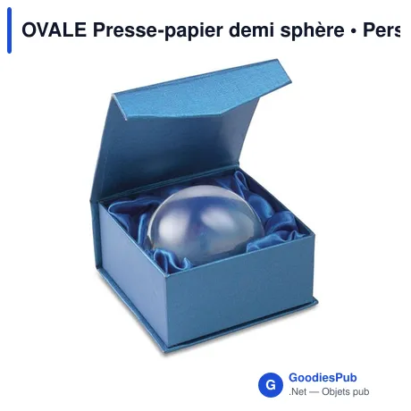 OVALE Presse-papier demi sphère