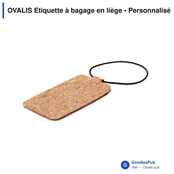 OVALIS Etiquette à bagage en liège - Image 3