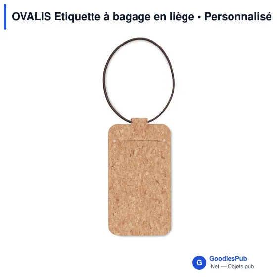 OVALIS Etiquette à bagage en liège - Image 4