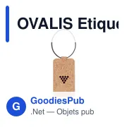 OVALIS Etiquette à bagage en liège - Miniature 5