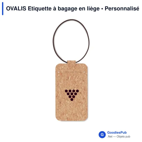 OVALIS Etiquette à bagage en liège - Image 5