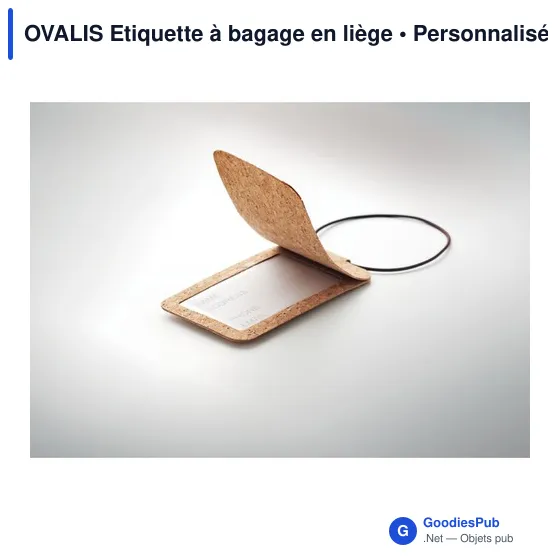 OVALIS Etiquette à bagage en liège - Image 6
