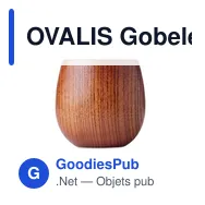 OVALIS Gobelet en bois de chêne 250 ml - Miniature 2