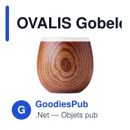 OVALIS Gobelet en bois de chêne 250 ml - Miniature 3