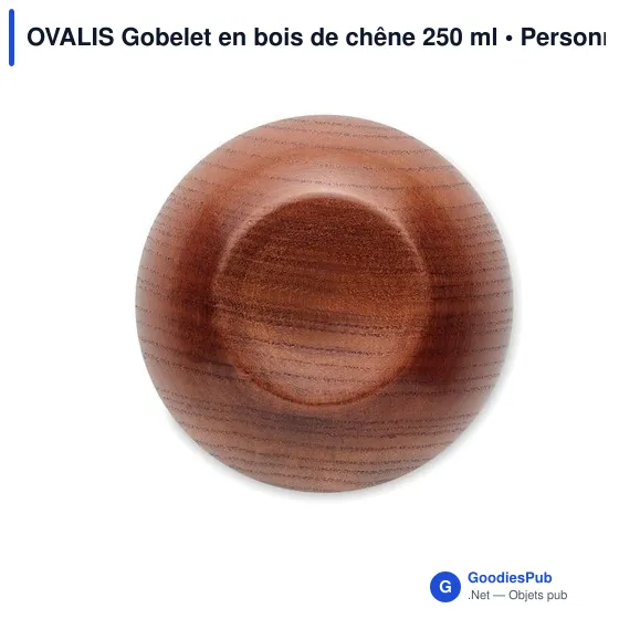 OVALIS Gobelet en bois de chêne 250 ml - Image 4