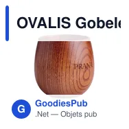 OVALIS Gobelet en bois de chêne 250 ml - Miniature 5