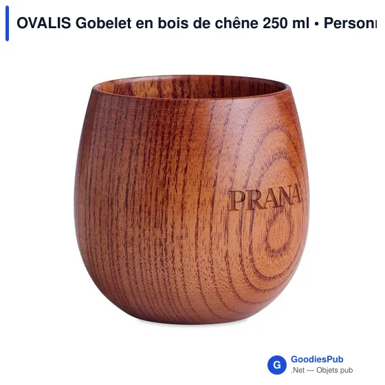 OVALIS Gobelet en bois de chêne 250 ml - Image 5