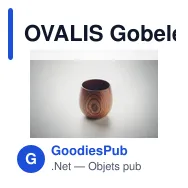 OVALIS Gobelet en bois de chêne 250 ml - Miniature 6
