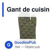 Gant de cuisine personnalisable en coton recyclé avec logo - OvenBuddy RCS - Miniature 11