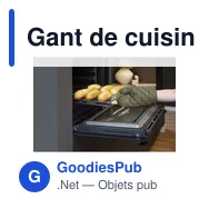 Gant de cuisine personnalisable en coton recyclé avec logo - OvenBuddy RCS - Miniature 12