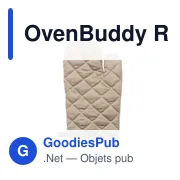 Gant de cuisine personnalisable en coton recyclé avec logo - OvenBuddy RCS - Miniature 8