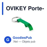 OVIKEY Porte-clés en aluminium recyclé - Miniature 1