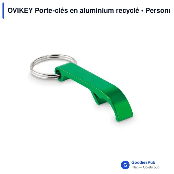 OVIKEY Porte-clés en aluminium recyclé - Image 1