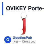 OVIKEY Porte-clés en aluminium recyclé - Miniature 11