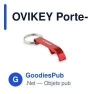 OVIKEY Porte-clés en aluminium recyclé - Miniature 12