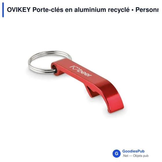 OVIKEY Porte-clés en aluminium recyclé - Image 12