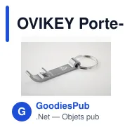 OVIKEY Porte-clés en aluminium recyclé - Miniature 6