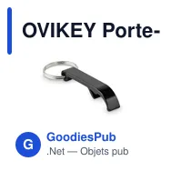 OVIKEY Porte-clés en aluminium recyclé - Miniature 7