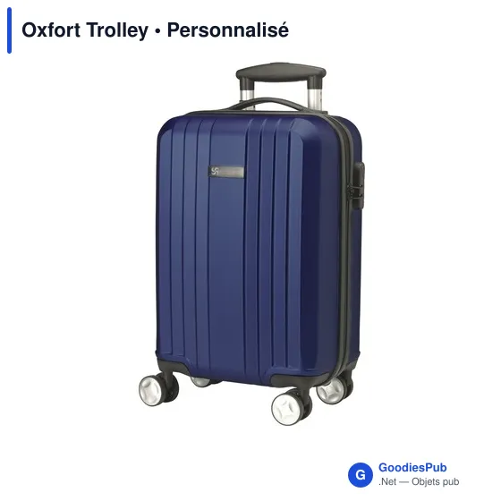 Trolley personnalisable Oxfort avec logo pour vos voyages d'affaires - Image 2